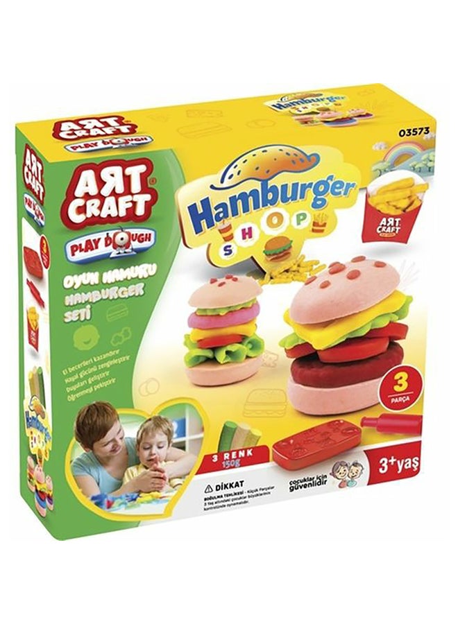 dede Hamburger Dough Playset 22 x 22 x 5cm 