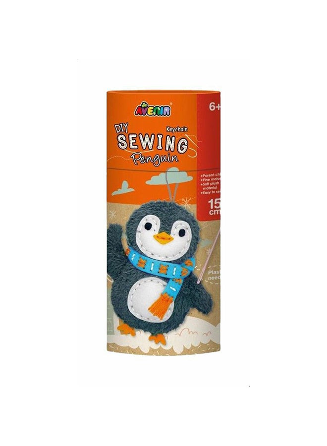 Avenir Penguin Shaped Sewing Key Chain Toy 7.5 x 7.5 x 17cm 