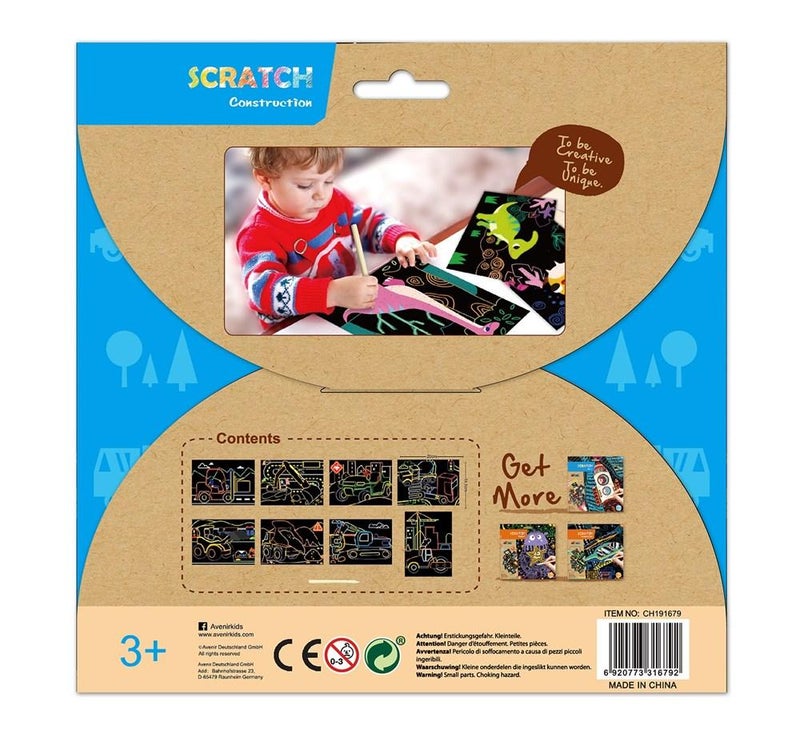 Avenir 8-Piece Construction Scratch Sheet Playset 23 x 23cm  - Image 2