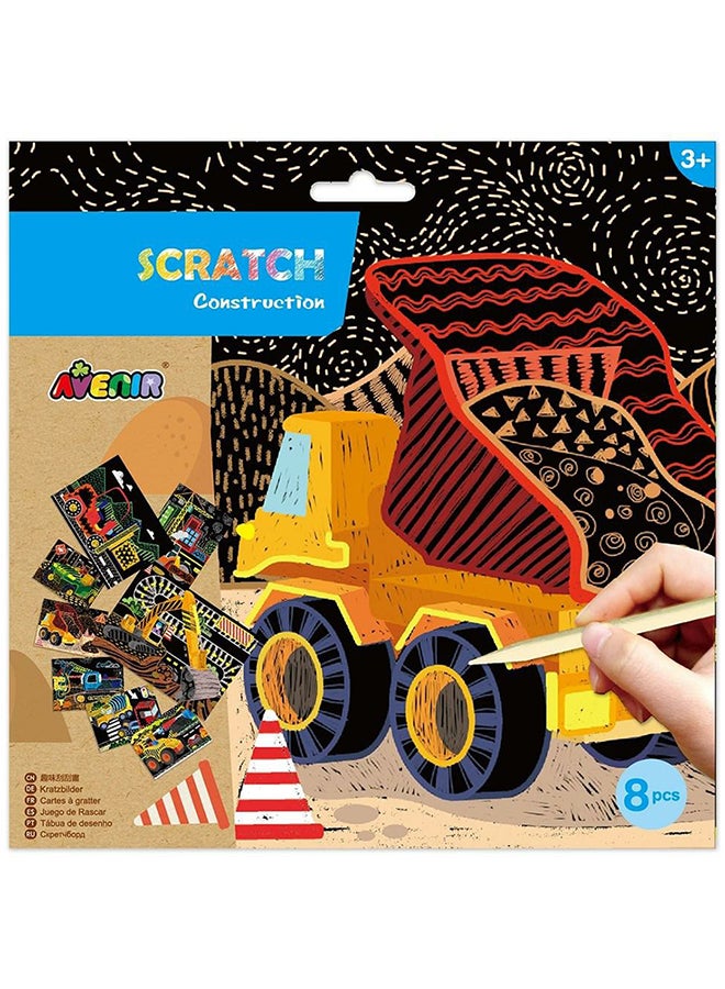 Avenir 8-Piece Construction Scratch Sheet Playset 23 x 23cm  - Image 1