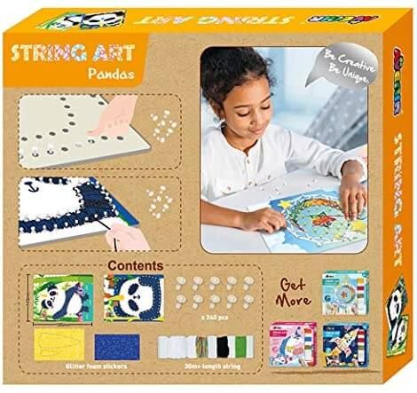 Panda Shaped String Art Craft Kit 19.5 x 4 x 20.5cm