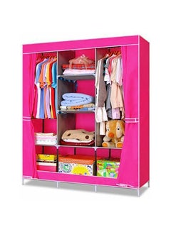 Generic Portable Cloth Safari Closet Pink 175x130x45cm 