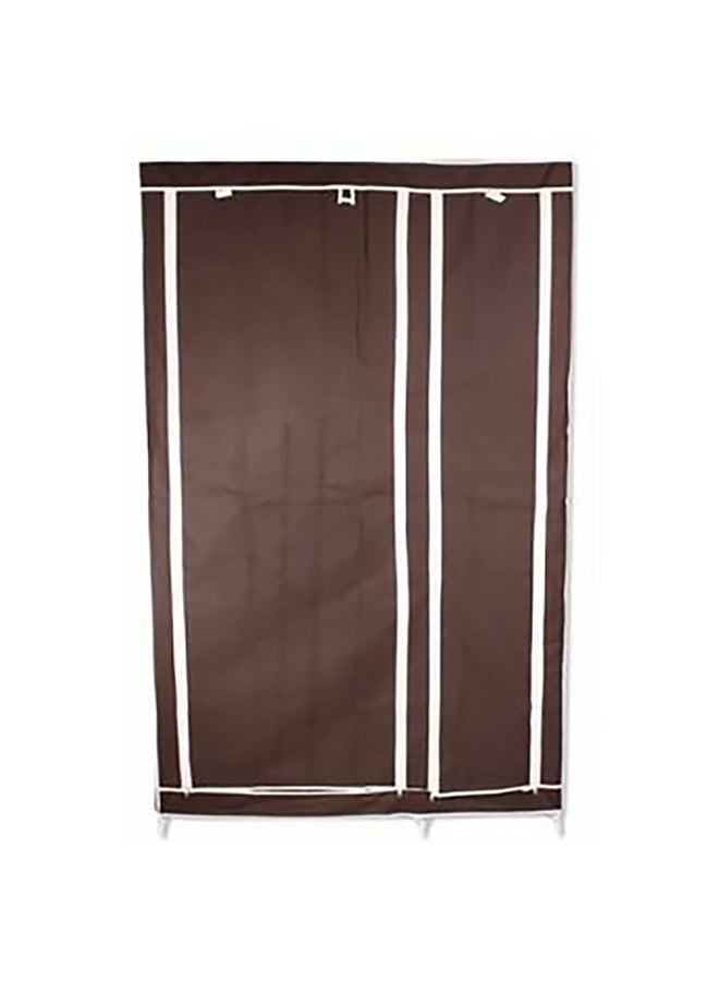 Safari Portable Closet Organizer With 2 Sections Brown/White  - Image 1