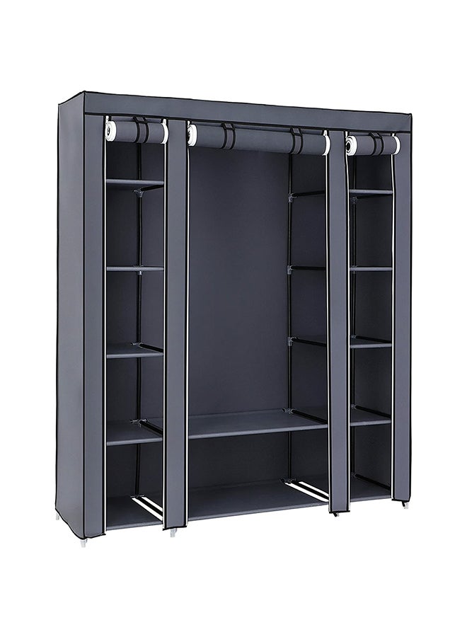 Generic Portable Wardrobe Organizer Blue/White 9.2x59.8x33cm 
