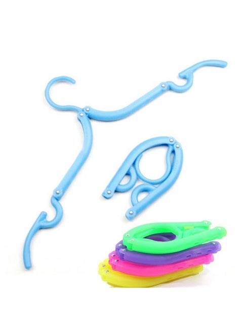 4-Piece Foldable Clothes Hanger Set Multicolor