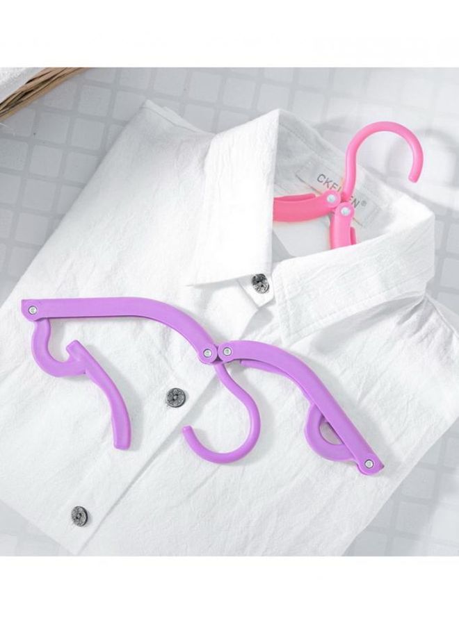 4-Piece Foldable Clothes Hanger Set Multicolor
