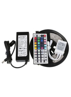 Generic RGB Water Resistant LED Strip Lights With Remote Control And Power Adapter Multicolour 5meter 