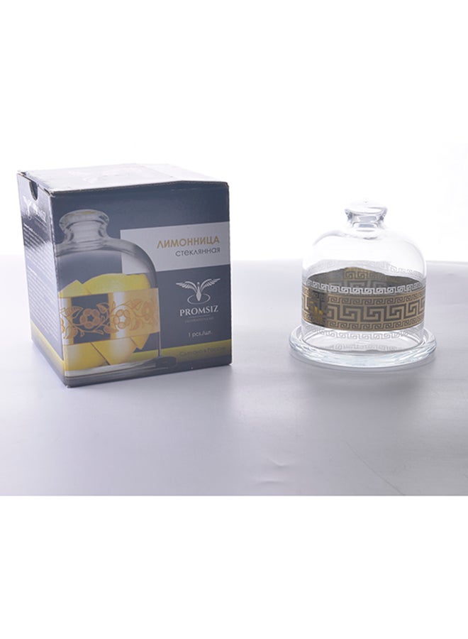 PROMSIZ - Candy Dish Gold/Clear 8x8cm - Image 1