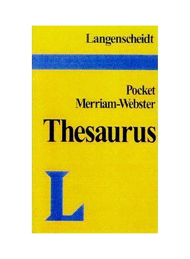 Pocket Thesaurus Paperback English by Langenscheidt Publishers