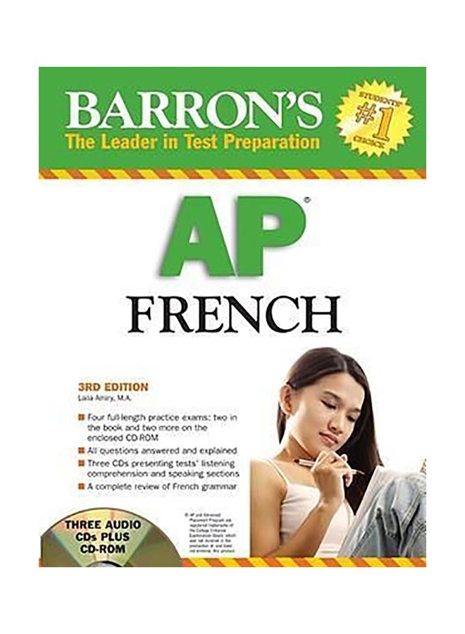 Barron's AP French With Audio CD Paperback English and French by Laila Amiry - 01032018