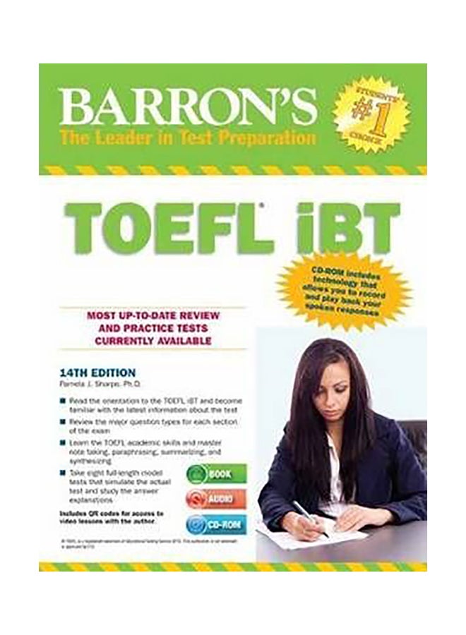 Barron's Toefl Ibt With CD Rom Paperback English by Pamela J Sharpe - 1032018