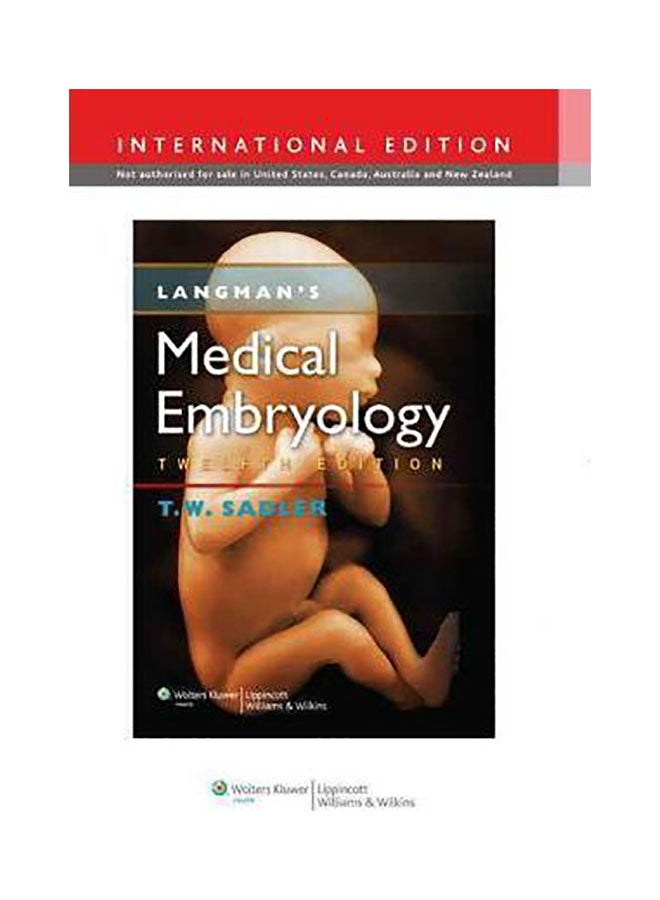 Langman'S Medical Embryology Paperback English by Thomas W. Sadler - 01032018