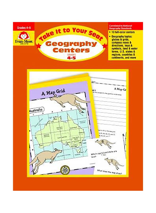 Geography Centers Grades 4-5 Paperback English by Evan-Moor Educational Publishers
