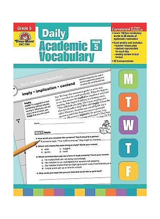 المفردات الأكاديمية اليومية الصف 5