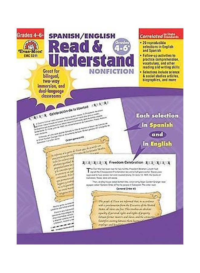 Spanish/English Read & Understand Nonfiction, Grades 4-6 paperback english 