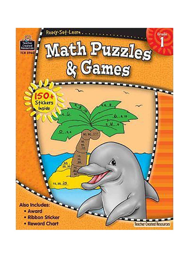 Ready-Set-Learn: Math Puzzles And Games Grd 1 Paperback English by Teacher Created Resources 