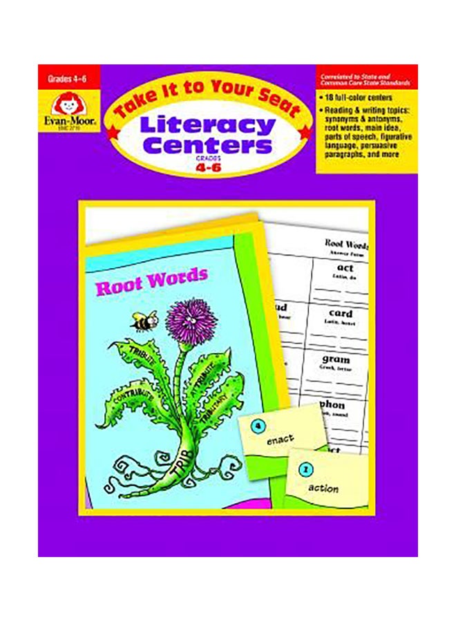 Literacy Centers Grades 4-6 Paperback English by Evan-Moor Educational Publishers