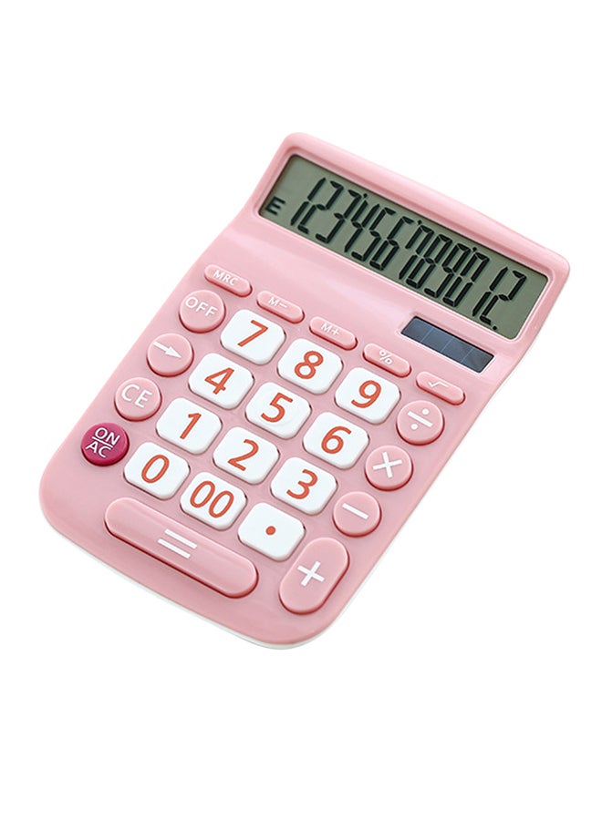 Generic Portable Solar Calculator Pink 