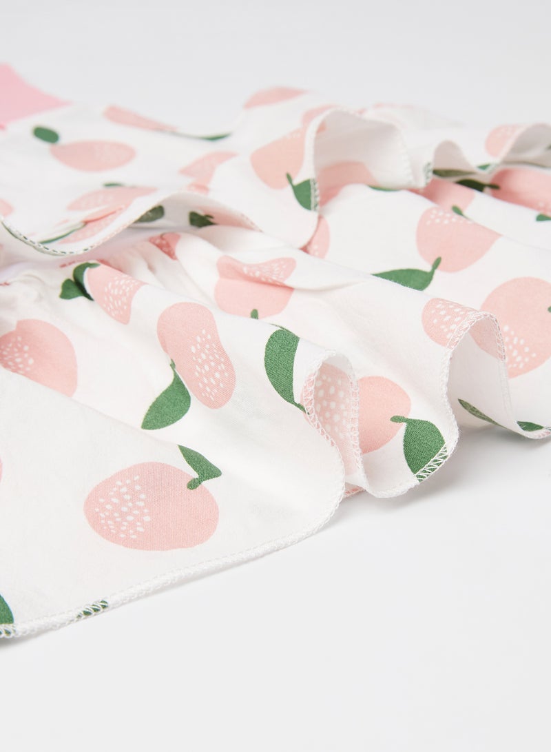 babyqlo Layered Tank Top with Shorts Set Pink  - Image 3