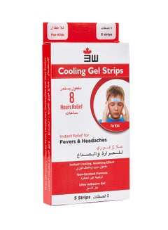 3W Cooling Gel Strips Kids 5 Strips For Fever Discomfort And Pain Relief Last Up To 8 Hours Cooling Relief Fever Reducer And Soothe Headache Pain - v1605764570/N32556470A_1