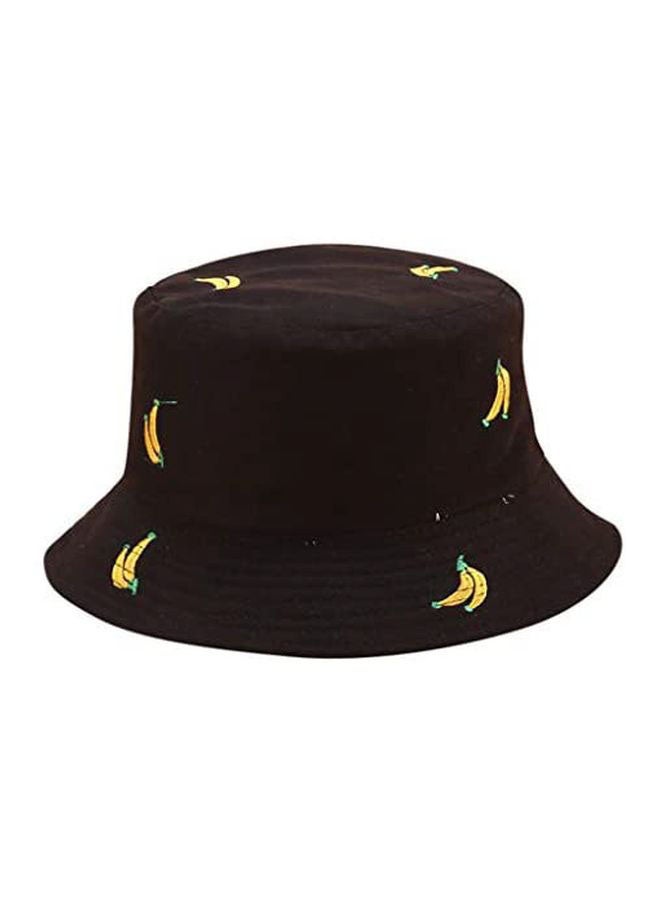Printed Bucket Hat Black/Yellow