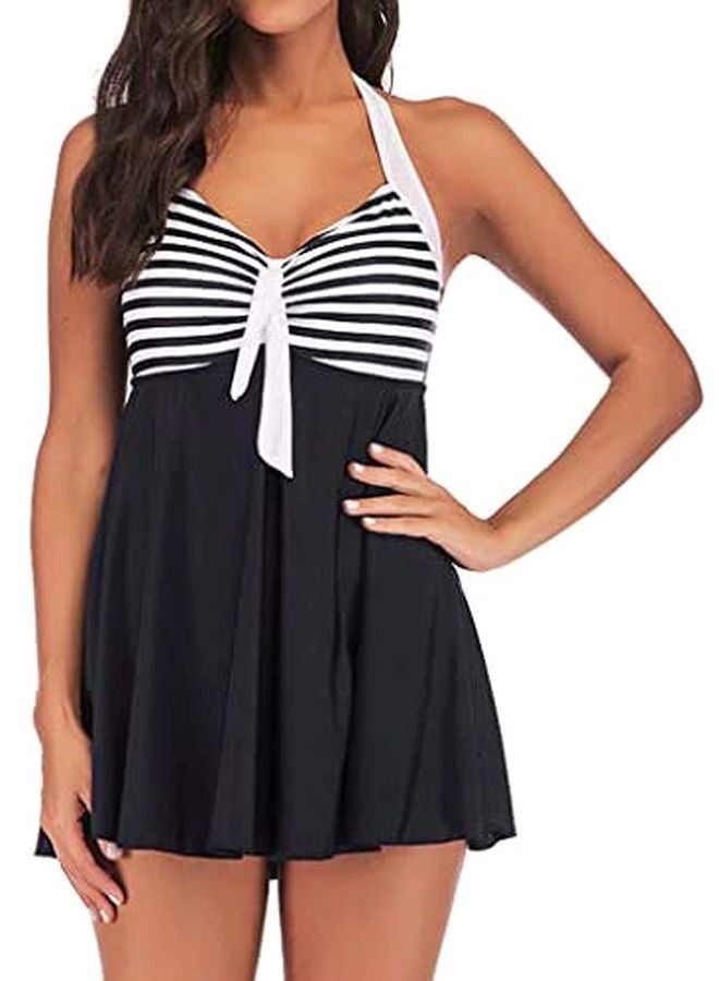 Generic Striped Swimsuit Black/White  - Image 1