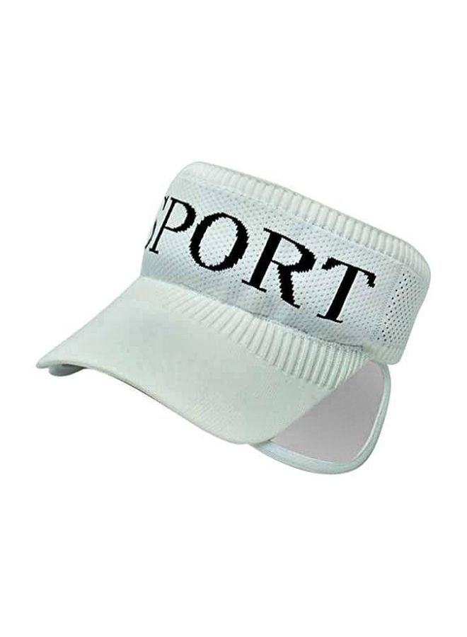 Sport Printed Half Cap White/Black - Image 1