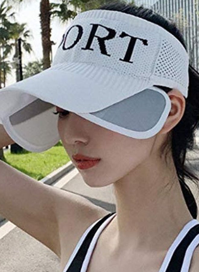 Sport Printed Half Cap White/Black - Image 2
