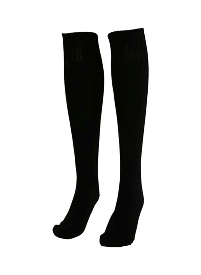Knee High Sports Socks Black