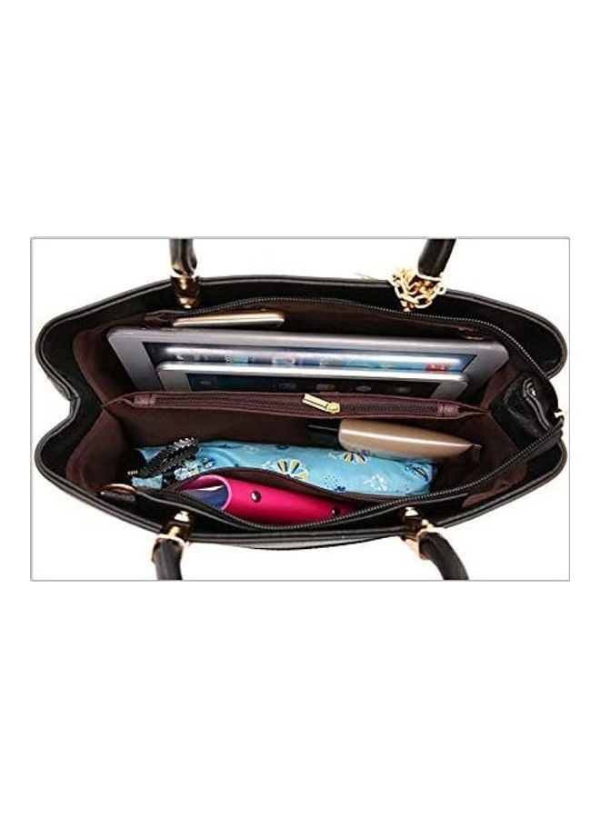 Classic Shoulder Handbag Black - Image 3