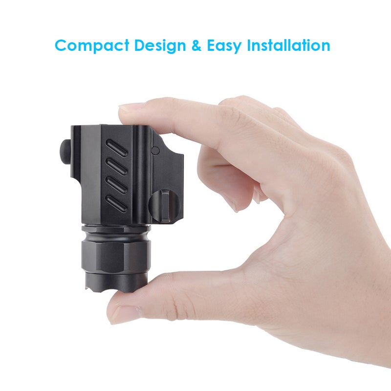 L-ED Tactical HandGun Torch Lamp Black 64.3x26.5x48.4mm - Image 2