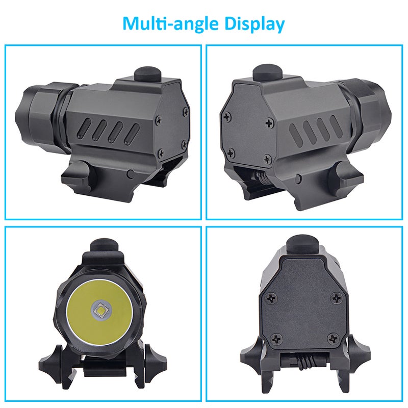 L-ED Tactical HandGun Torch Lamp Black 64.3x26.5x48.4mm - Image 5