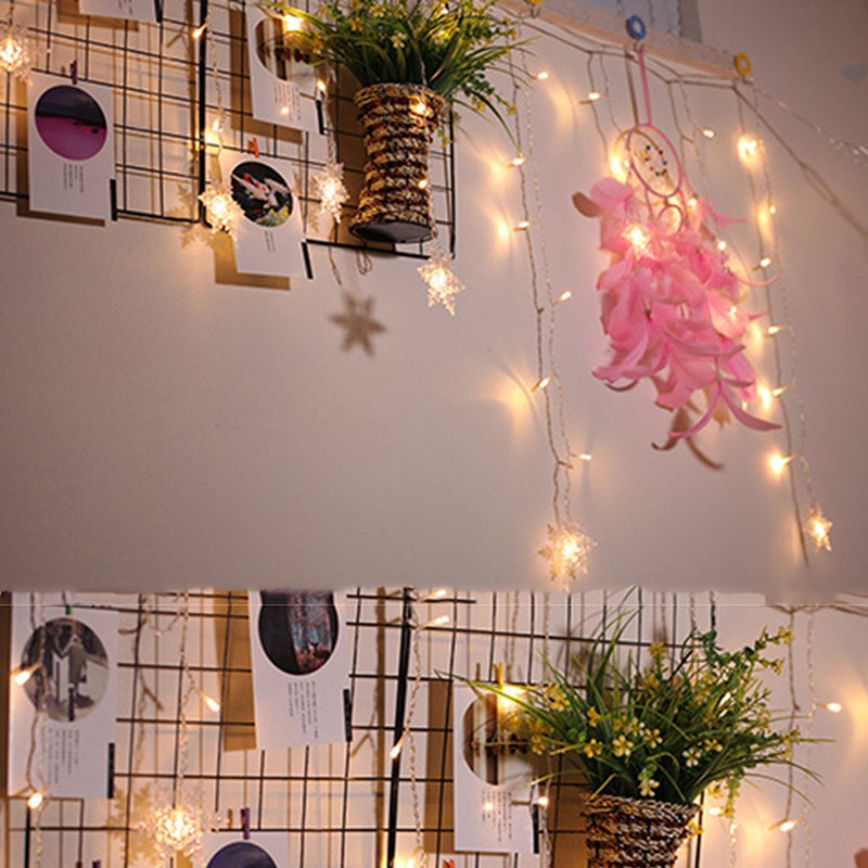Generic - L-EDs Snowflake String Light Warm white 22.00*4.00*14.00cm - Image 1
