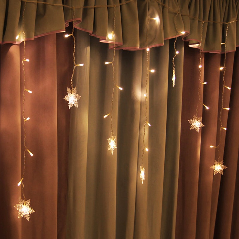 Generic - L-EDs Snowflake String Light Warm white 22.00*4.00*14.00cm - Image 1