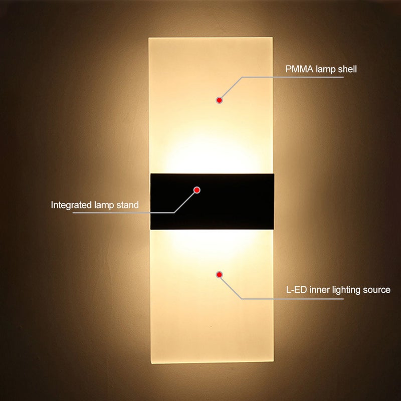 مصباح جداري LED. أبيض دافئ 14.50*4.50*6.50سم - Image 4