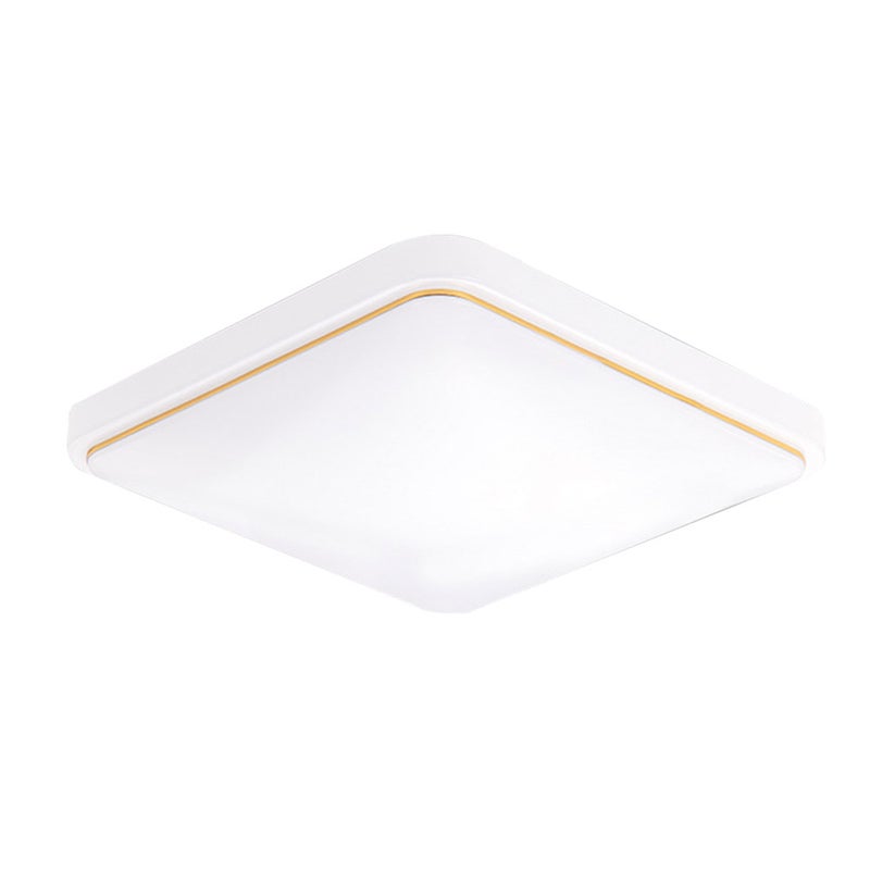 Square L-ED Ceiling Lamp Gold 22.60*9.60*22.60cm - Image 1