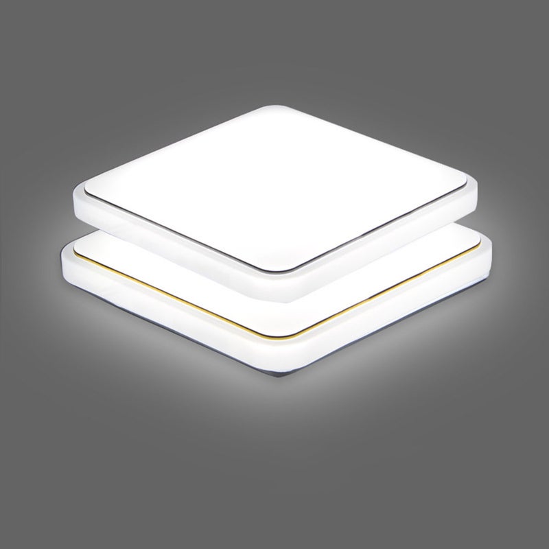 Square L-ED Ceiling Lamp Gold 22.60*9.60*22.60cm - Image 4