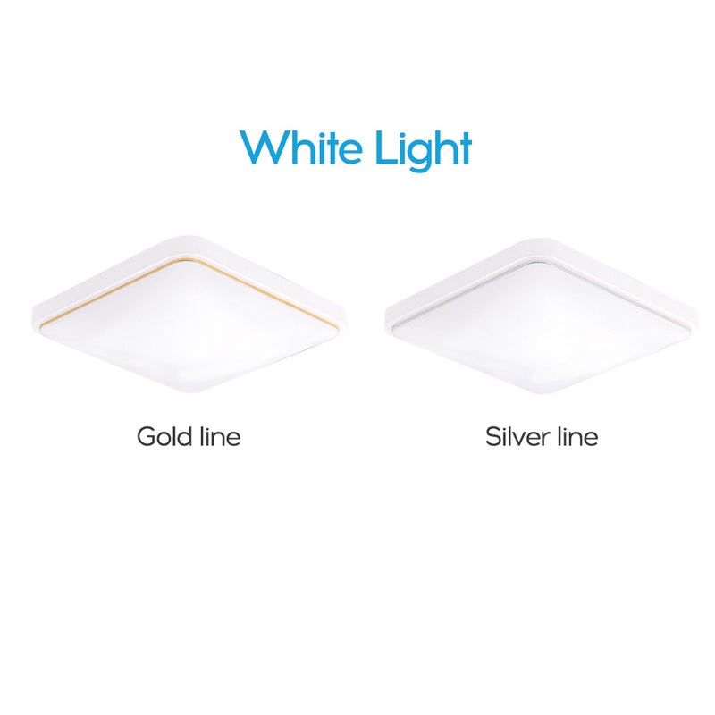 Square L-ED Ceiling Lamp Gold 22.60*9.60*22.60cm - Image 5