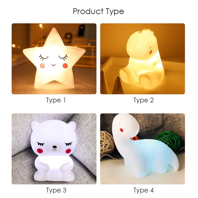 Generic - Led Dinosaur Shaped Night Lamp multicolour 13.50*8.50*12.00cm - Image 1