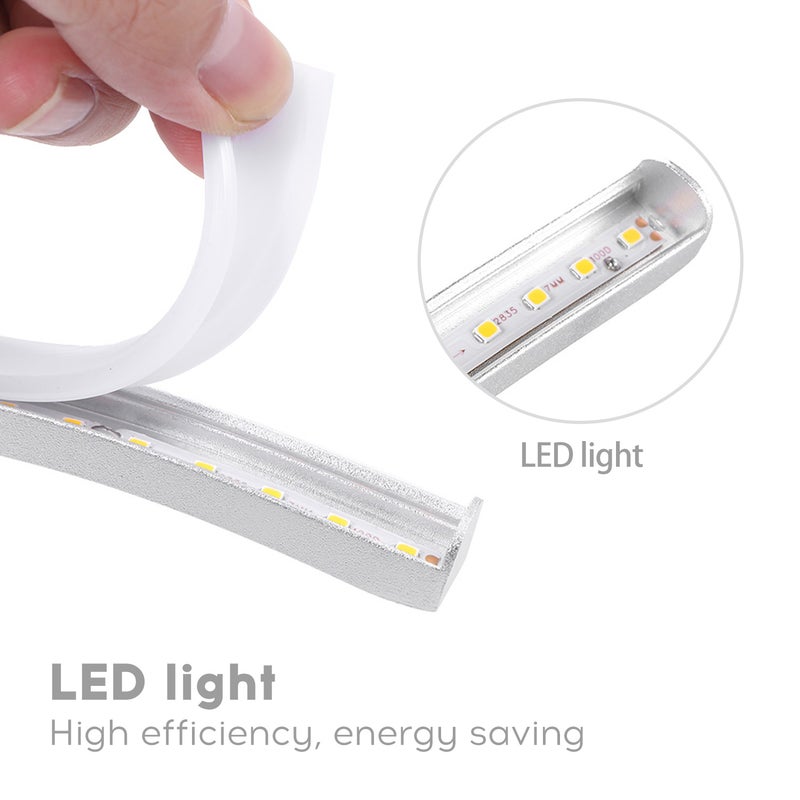 مصباح متدل بتصميم عصري على شكل حرف L أبيض 37.00*8.00*15.00سم - Image 2