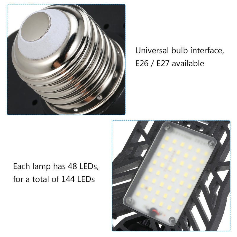 LED Parking Light AC85-265V 6000LM Black 20.50*12.50*17.00cm - Image 4