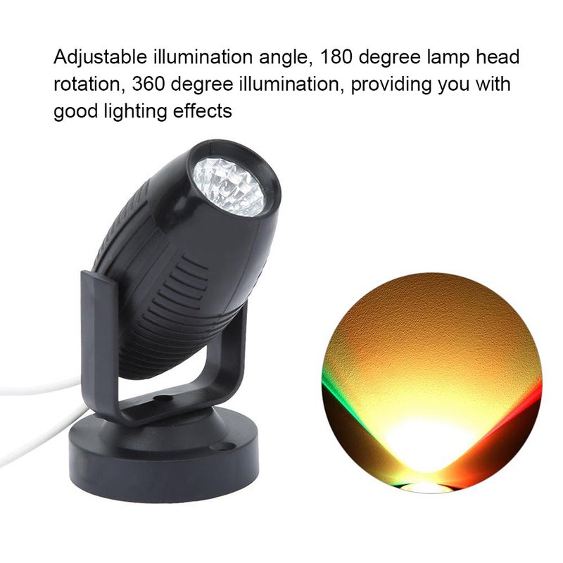 مصباح بإضاءة LED مركزة صغير للمسرح طراز AC85-265V أسود 9.00*5.00*5.00سم - Image 3