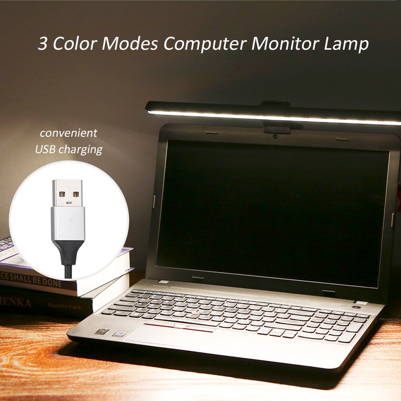 Generic - USB Powered Computer Monitor Lamp Screen Bar Light Black 43.50*5.00*13.50cm - Image 1