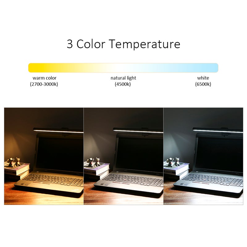 Generic - USB Powered Computer Monitor Lamp Screen Bar Light Black 43.50*5.00*13.50cm - Image 1
