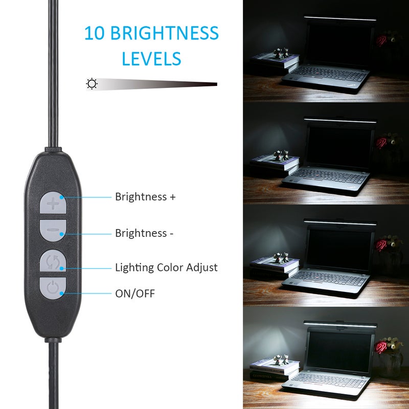 Generic - USB Powered Computer Monitor Lamp Screen Bar Light Black 43.50*5.00*13.50cm - Image 1