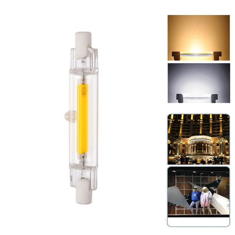 Generic Glass Tube R7S COB LED Bulb 78mm 5W Cold White Cool white 8.00*1.60*1.60cm  - Image 2