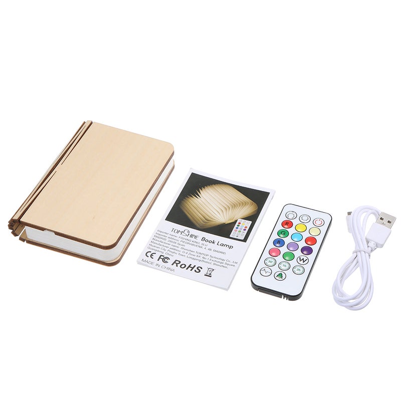 Tomshine USB Rechargeable Mini Folding Book Light 12 Colours Multicolor  - Image 3