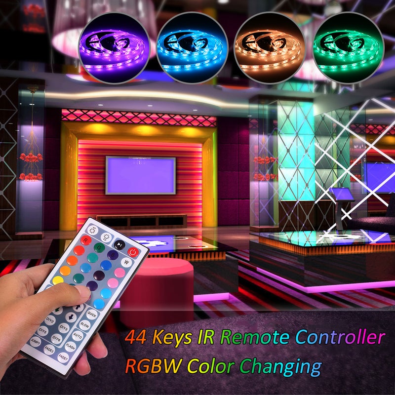 Tomshine 300 LEDs RGB Strip Lights Kit with 44 Keys IP65 Water-Resistant multicolour 19.00*7.20*18.30cm  - Image 4