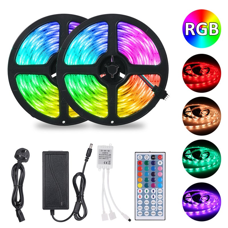 Tomshine 300 LEDs RGB Strip Lights Kit with 44 Keys IP65 Water-Resistant multicolour 19.00*7.20*18.30cm  - Image 3
