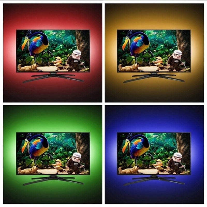 شريط إضاءة LED مرن بمنفذ USB مزود بجهاز تحكم عن بعد صغير متعدد الألوان 12.00*4.50*12.00سم - Image 3